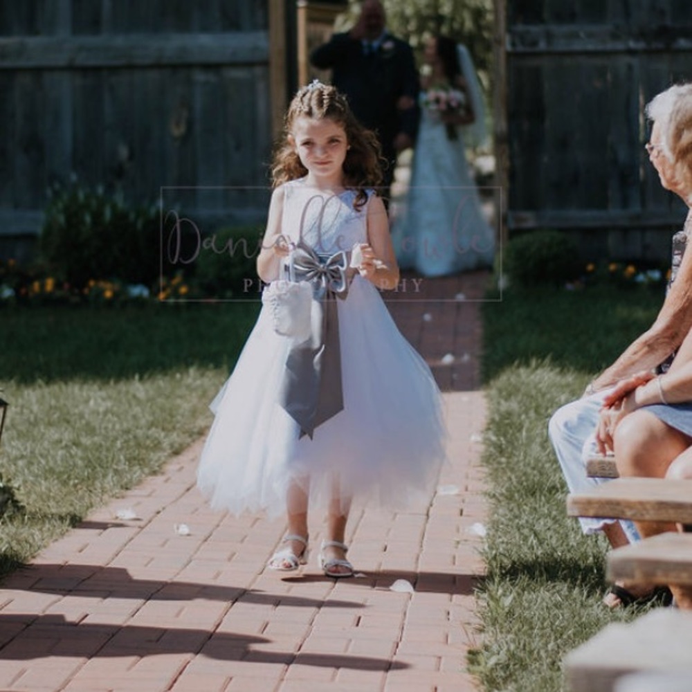 Flower girl dress and basket